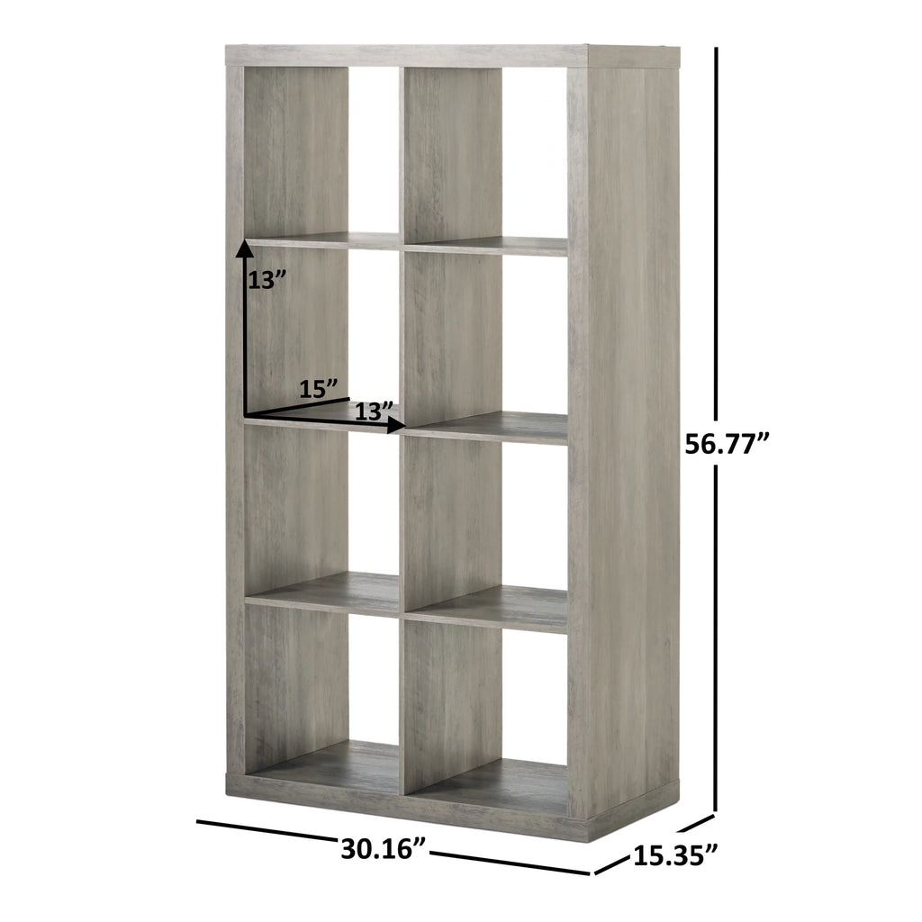 8-Cube Storage Organizer, Rustic Gray A47949