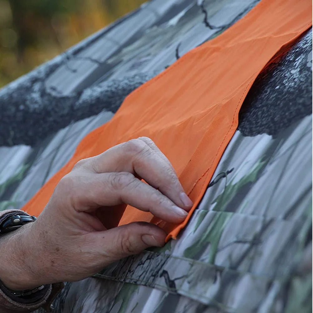 Blaze Orange Safety Blind Panels with Carrying Bag, Set of 4 J43540