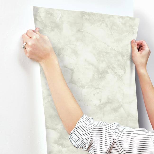 White Pressed Petioles Wallpaper Y495