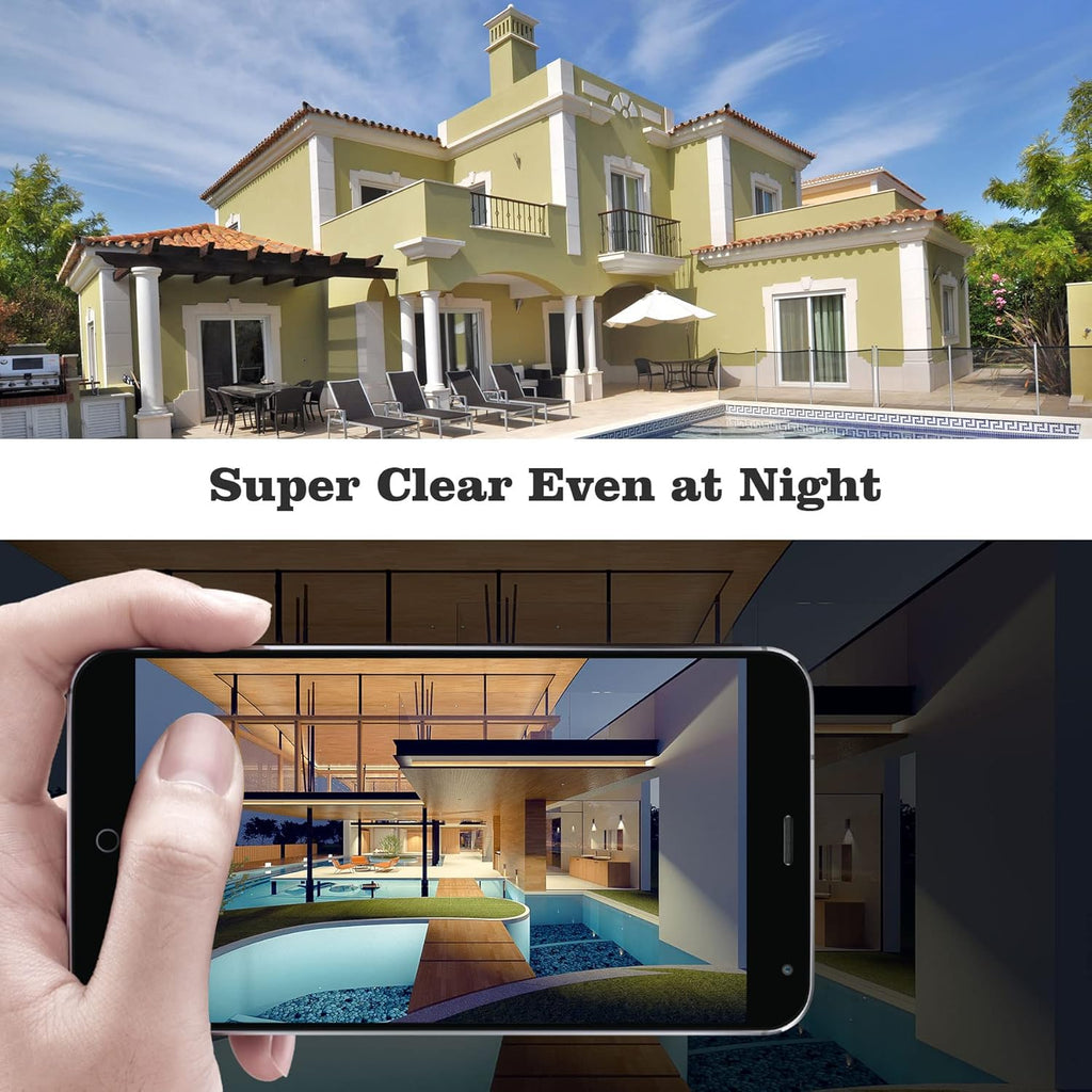 Wireless HD Video Camera Doorbell with Chime, 2-Way Audio, Rechargeable Battery, Night Vision, IP65 Waterproof Z556722
