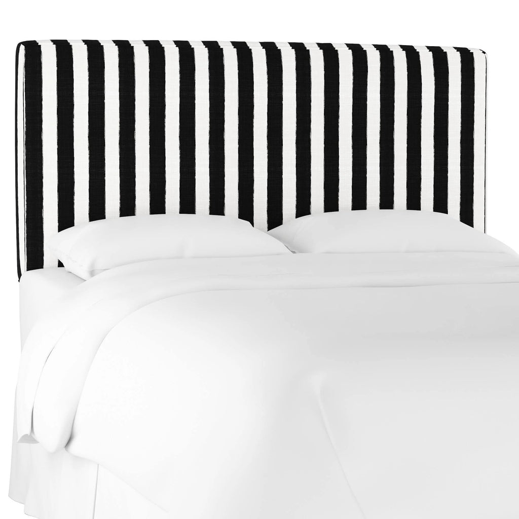 Box Seam Headboard Striped Black/White I427198