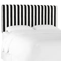 Box Seam Headboard Striped Black/White I427198