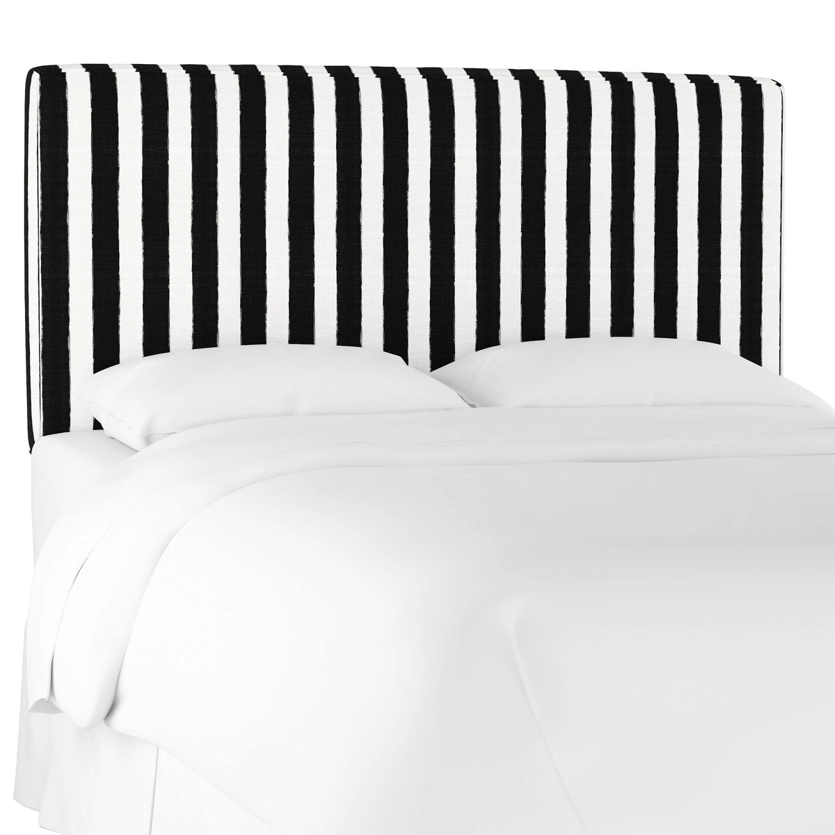 Box Seam Headboard Striped Black/White I427198