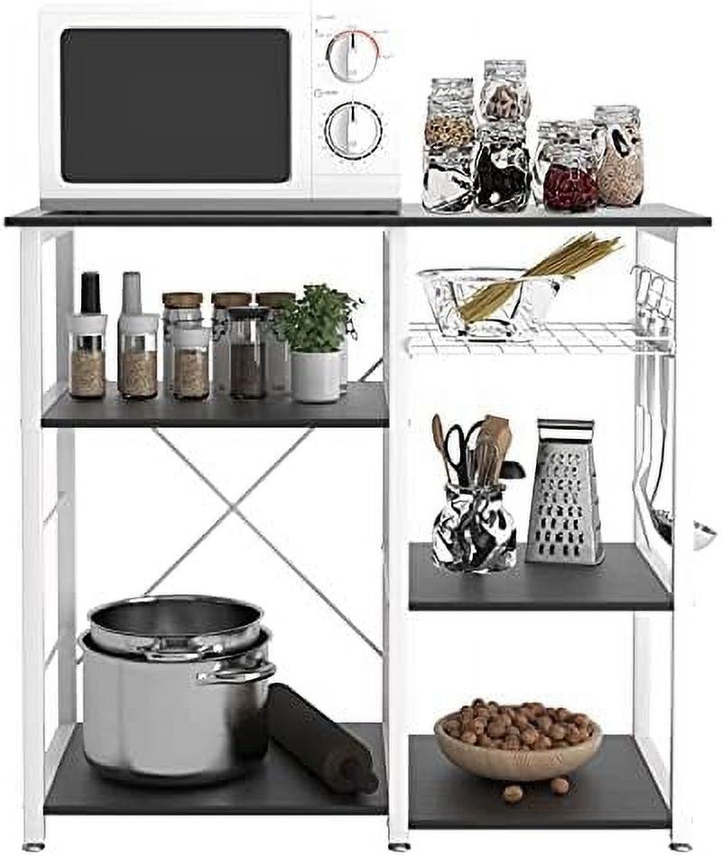 3-Tier Kitchen Baker's Rack Microwave Stand Black P261