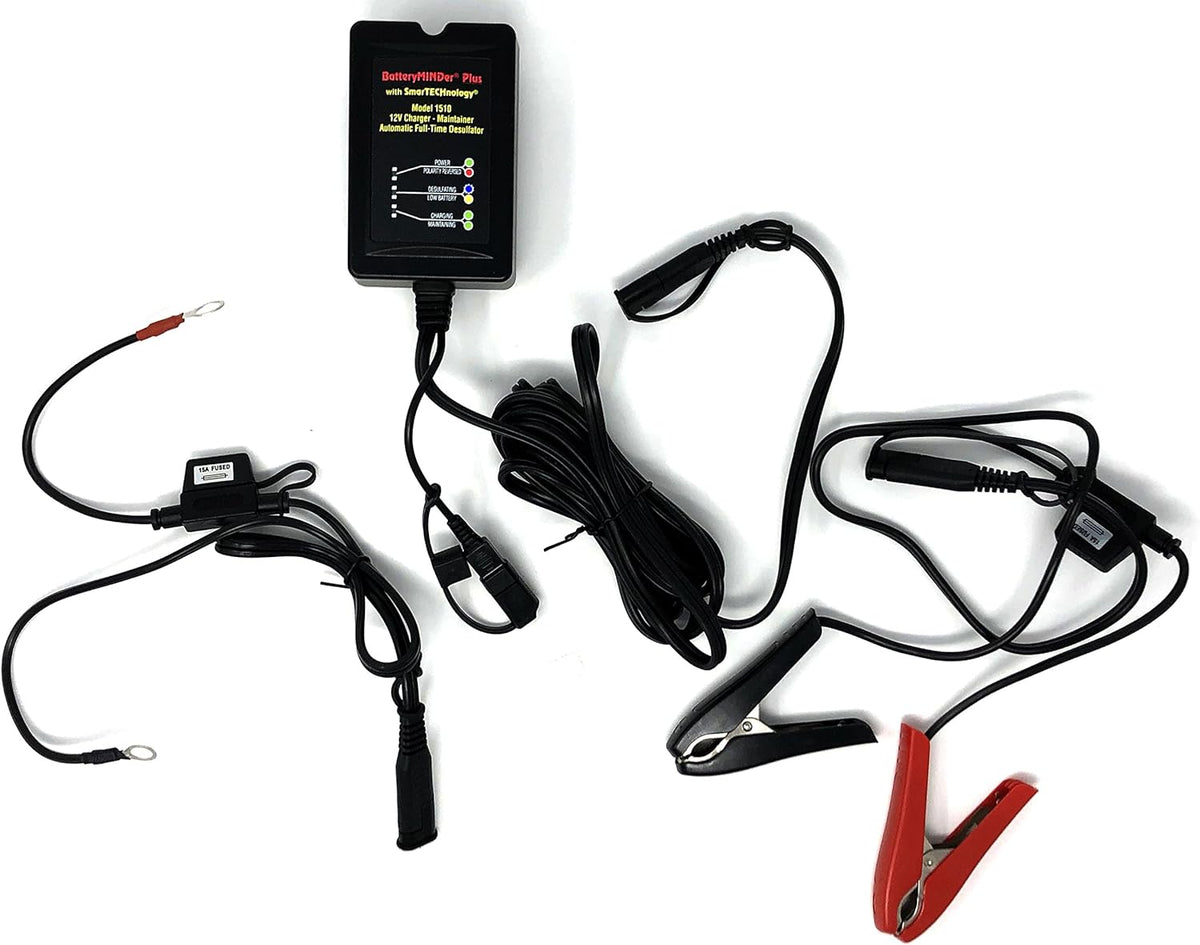12 Volt 1.5 Amp Battery Charger Maintenance Charger Desulfator A61216