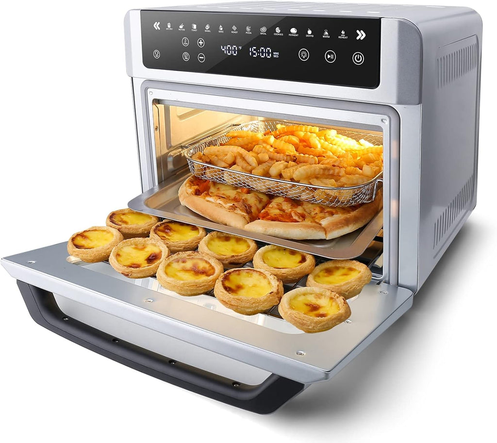 Large Digital LED Screen Convection Air Fryer Toaster Oven Combo with Rotisserie and Dehydrator D71898