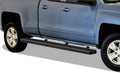 Black Powder Coated 5in Running Boards Side Steps Step Rails C2429