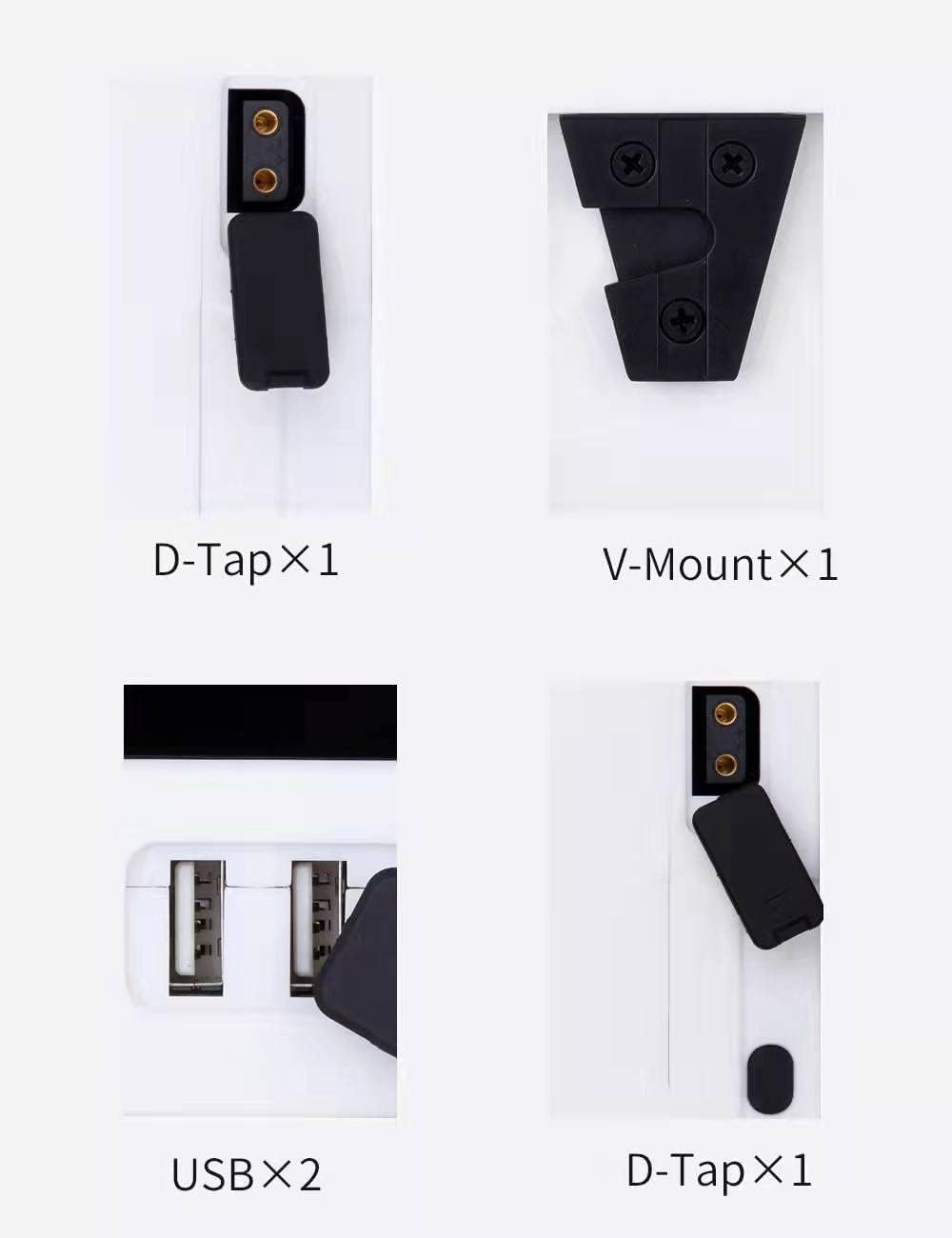 99Wh 14.4V Rechargeable V Mount Battery with D-tap Cable and Charger C1158