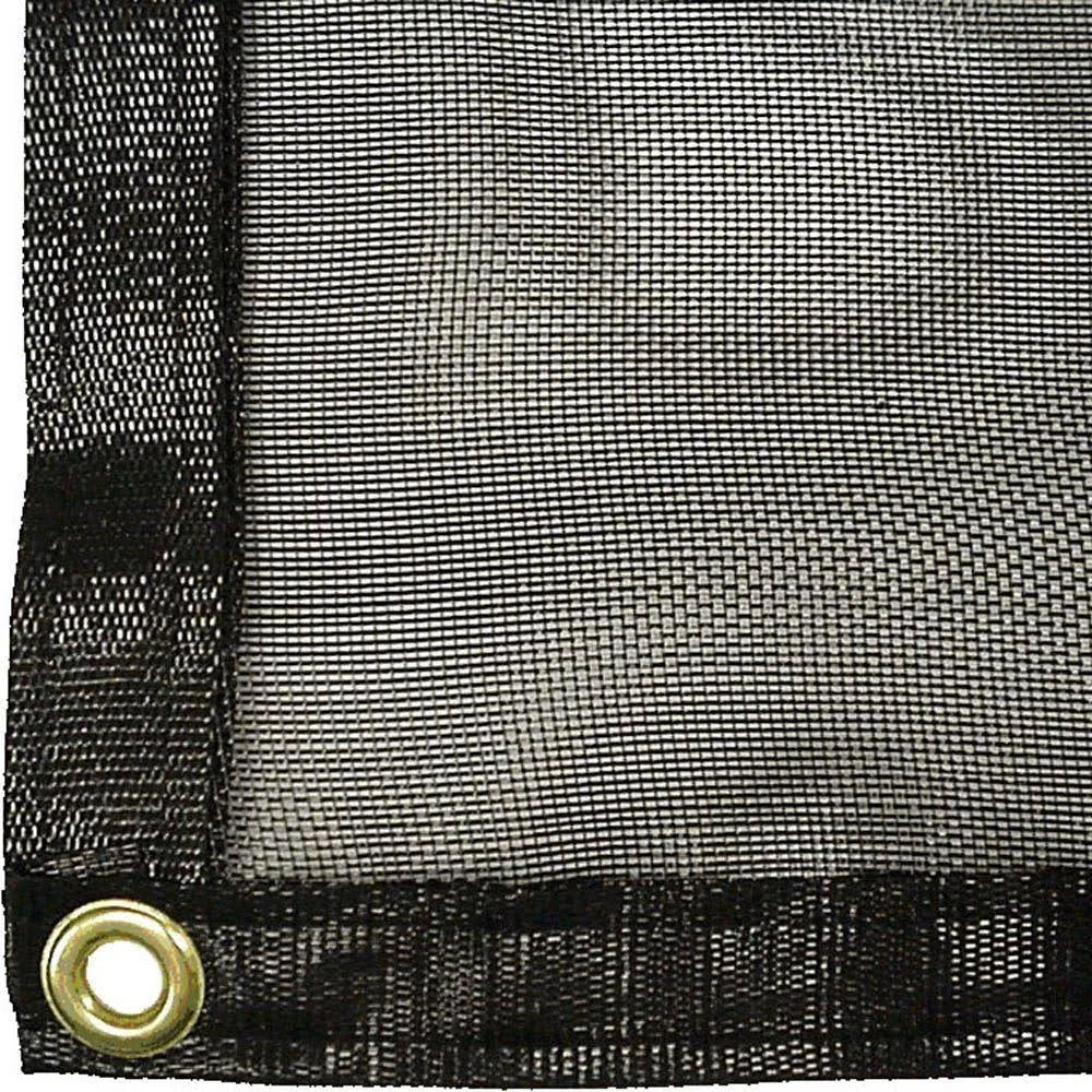 Knitted Shade Cloth with Grommets, 12 x 12, Black U18345
