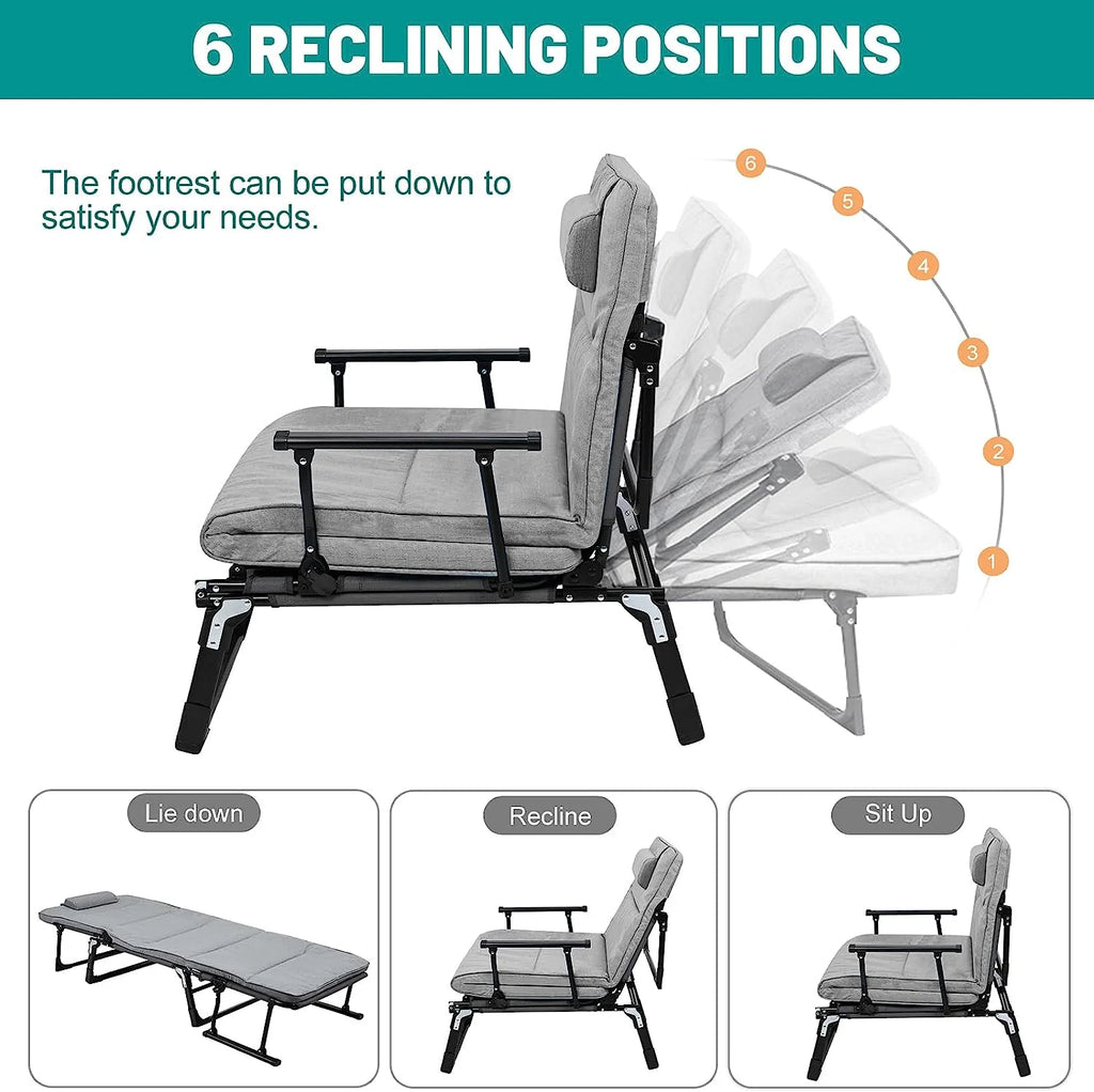 3 in 1 Folding Sofa Bed with Mattress & Pillow M821
