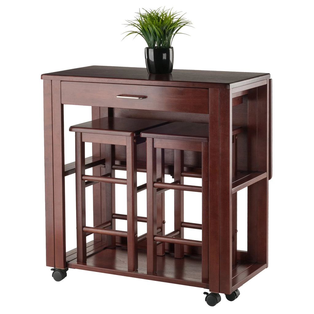 3-Pc Space Saver Set Walnut Finish C23835