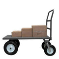 46 in. Platform Trucks with Pneumatic Casters Gray P377