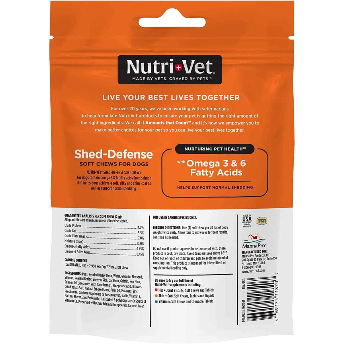 Shed Defense Soft Chews for Dogs J4298