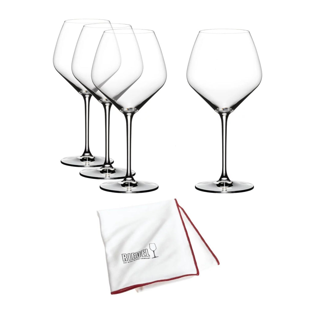 Pinot Noir Glasses Value Gift Pack with Microfiber Polishing Cloth S495734