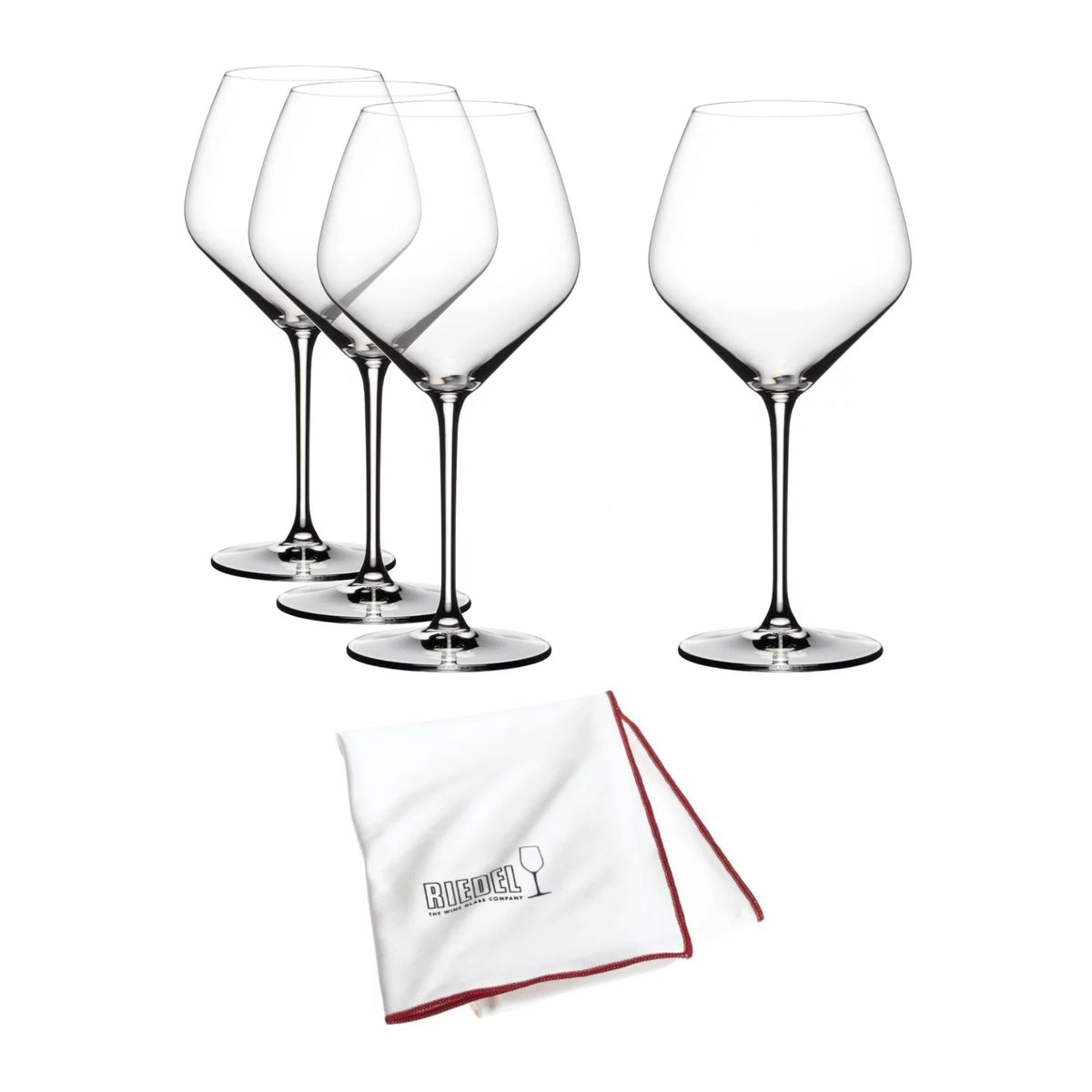 Pinot Noir Glasses Value Gift Pack with Microfiber Polishing Cloth S495734
