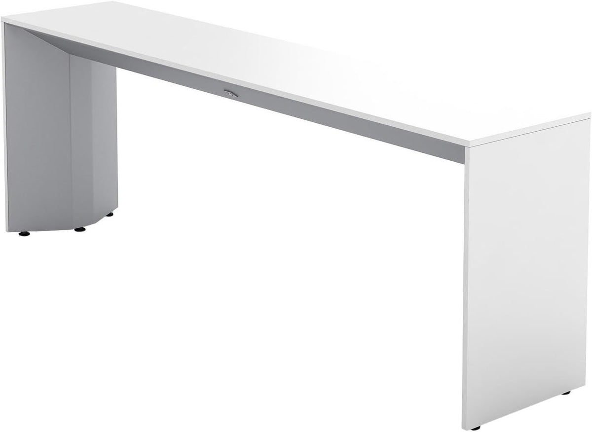 Slim Table with Arctic White Finish E4051