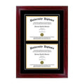 Double Diploma Frame with Double Matting V504