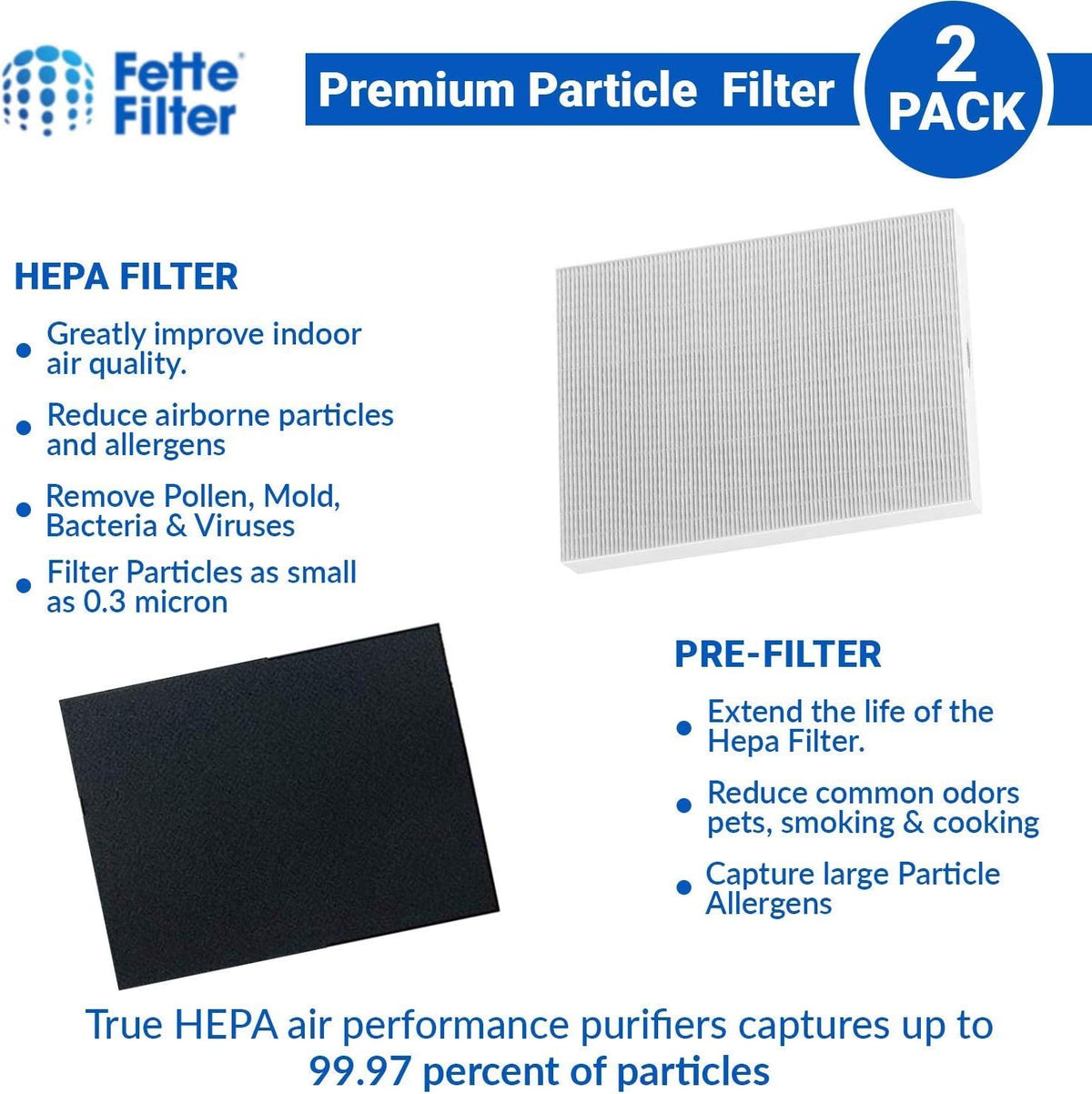HEPA Filter Compatible with AeraMax 290 AeraMax 300 DX95 Air Purifiers H938