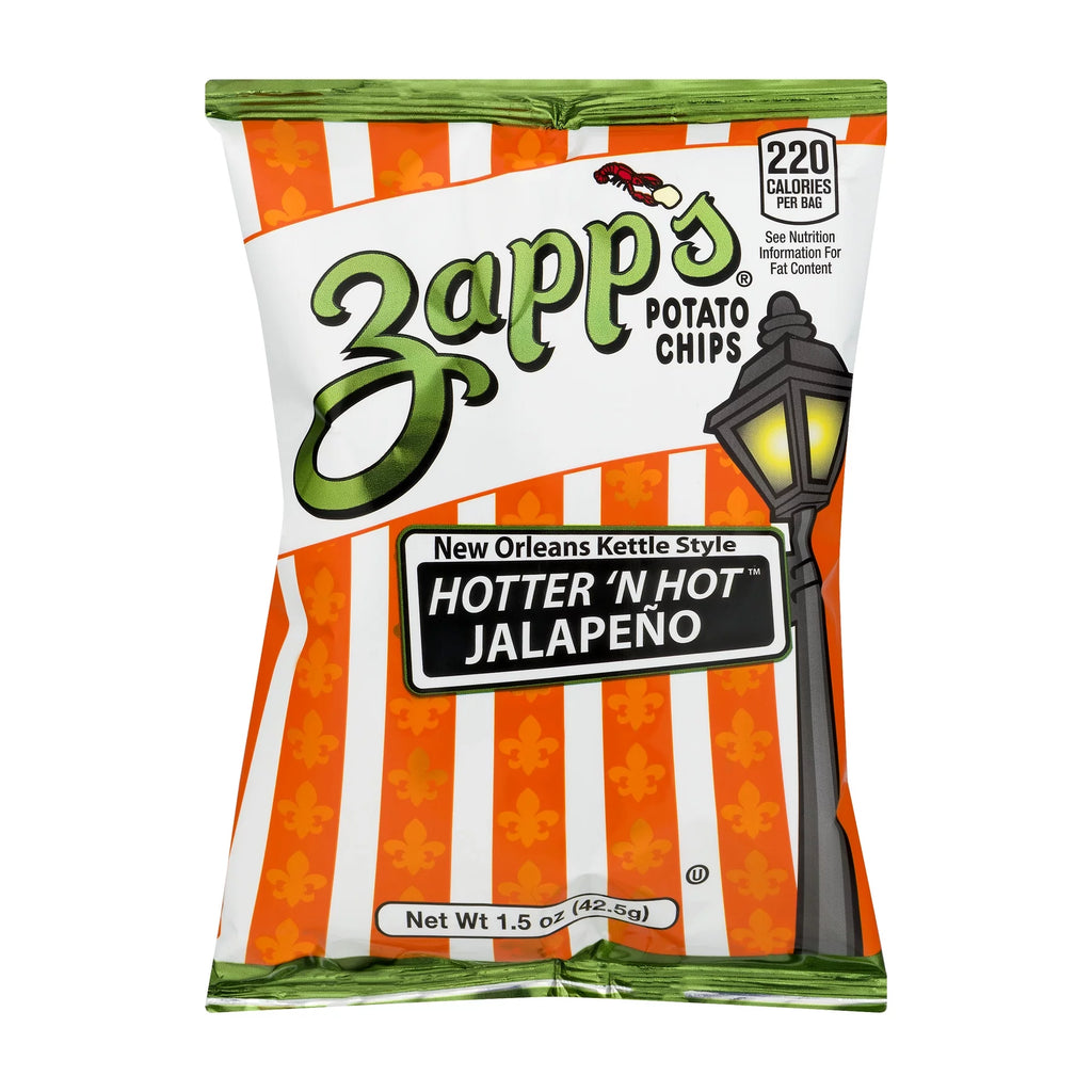 Kettle Style Potato Chips Hotter 'N Hot Jalapeno H742