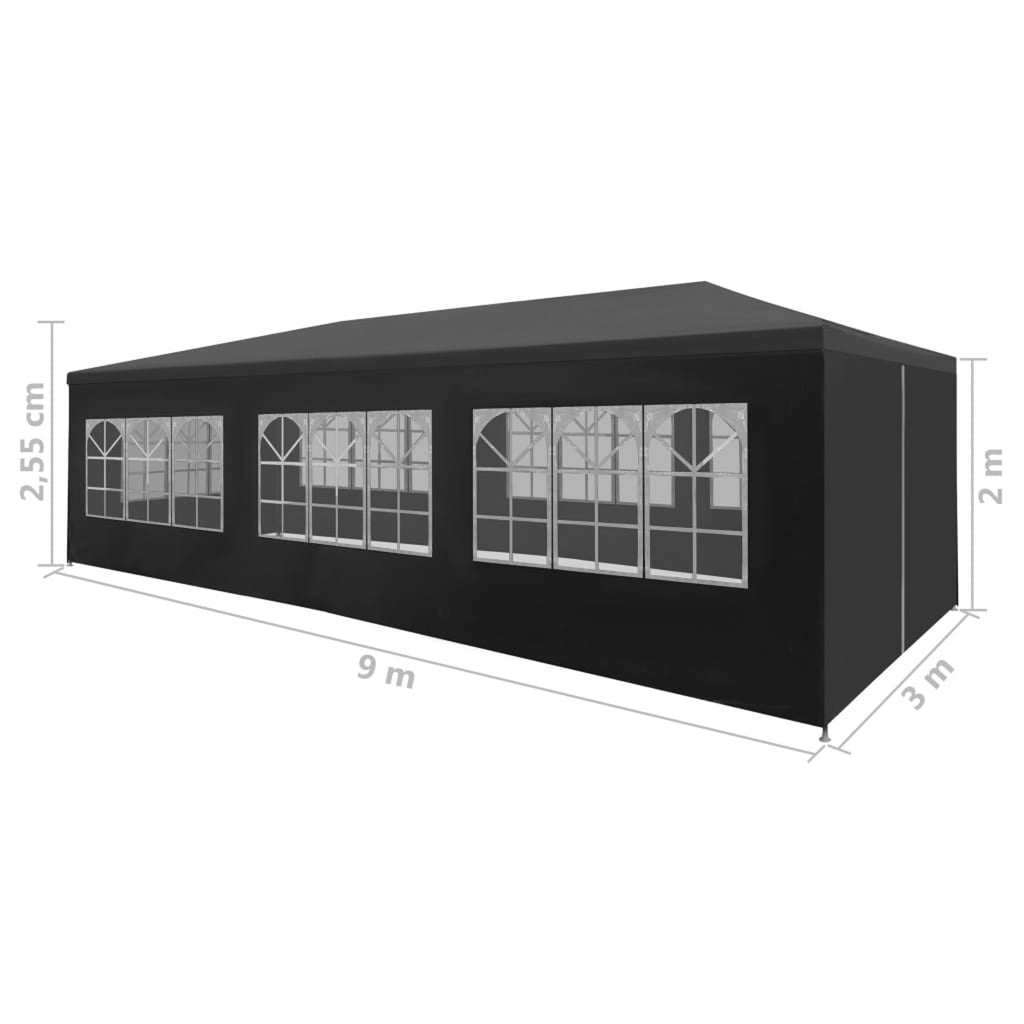 Canopy Party Tent Waterproof Patio Shelter 9.8'x29.5' Rust-resistant Steel X84587
