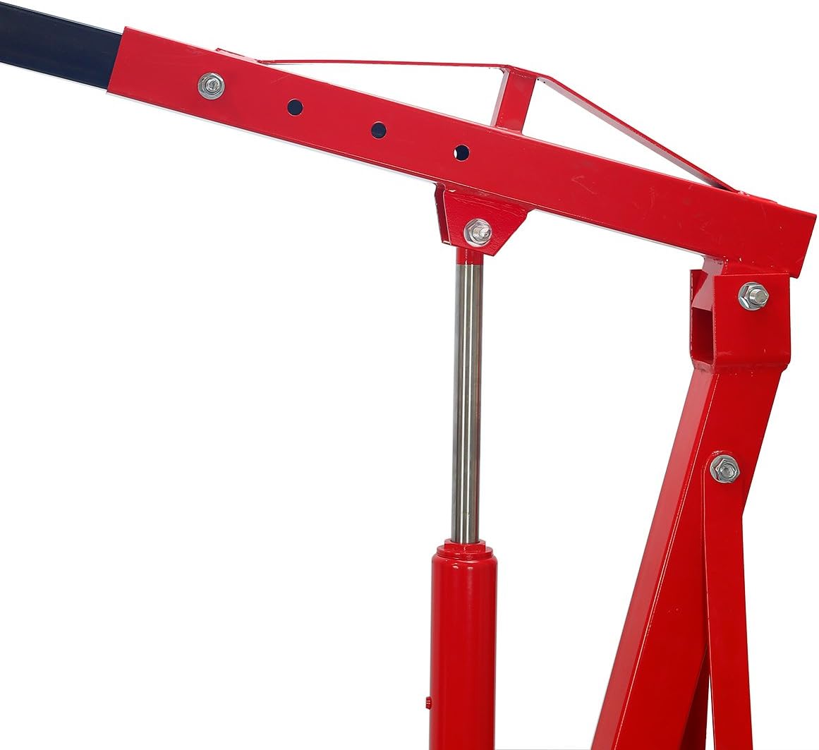 Red 2 Ton Folding Engine Hoist Stand A557