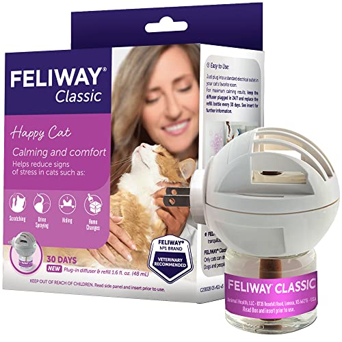 30 Day Starter Kit (48 mL) Cat Calming Pheromone Diffuser K684