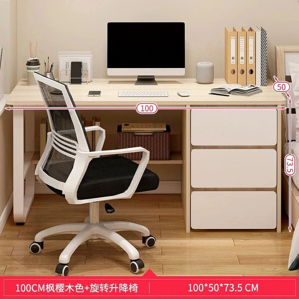 Office Desk Computer Desk Bookshelf R206