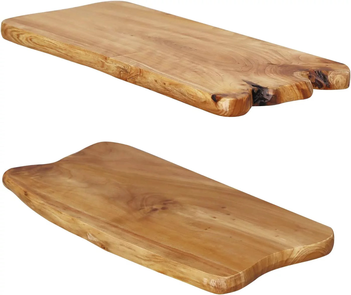 24 Inch Cedar Natural Edge Floating Shelf Set of 2 R2198