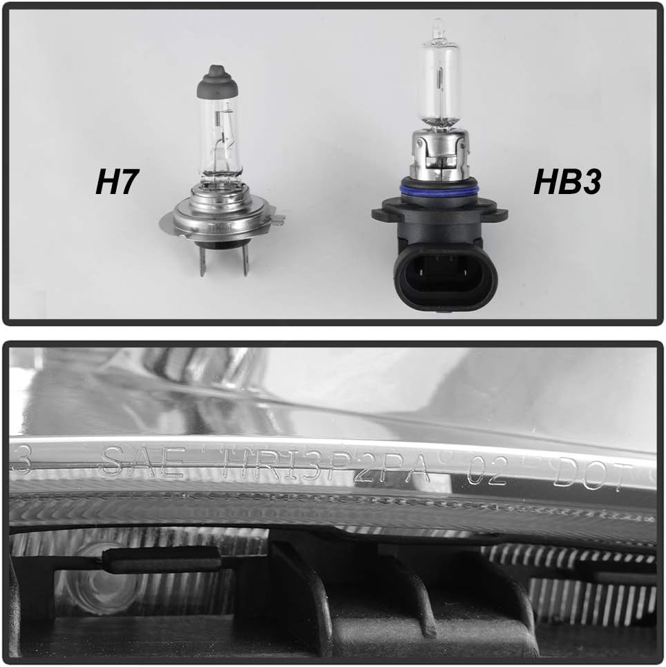 Chrome LED Projector Headlights E2335