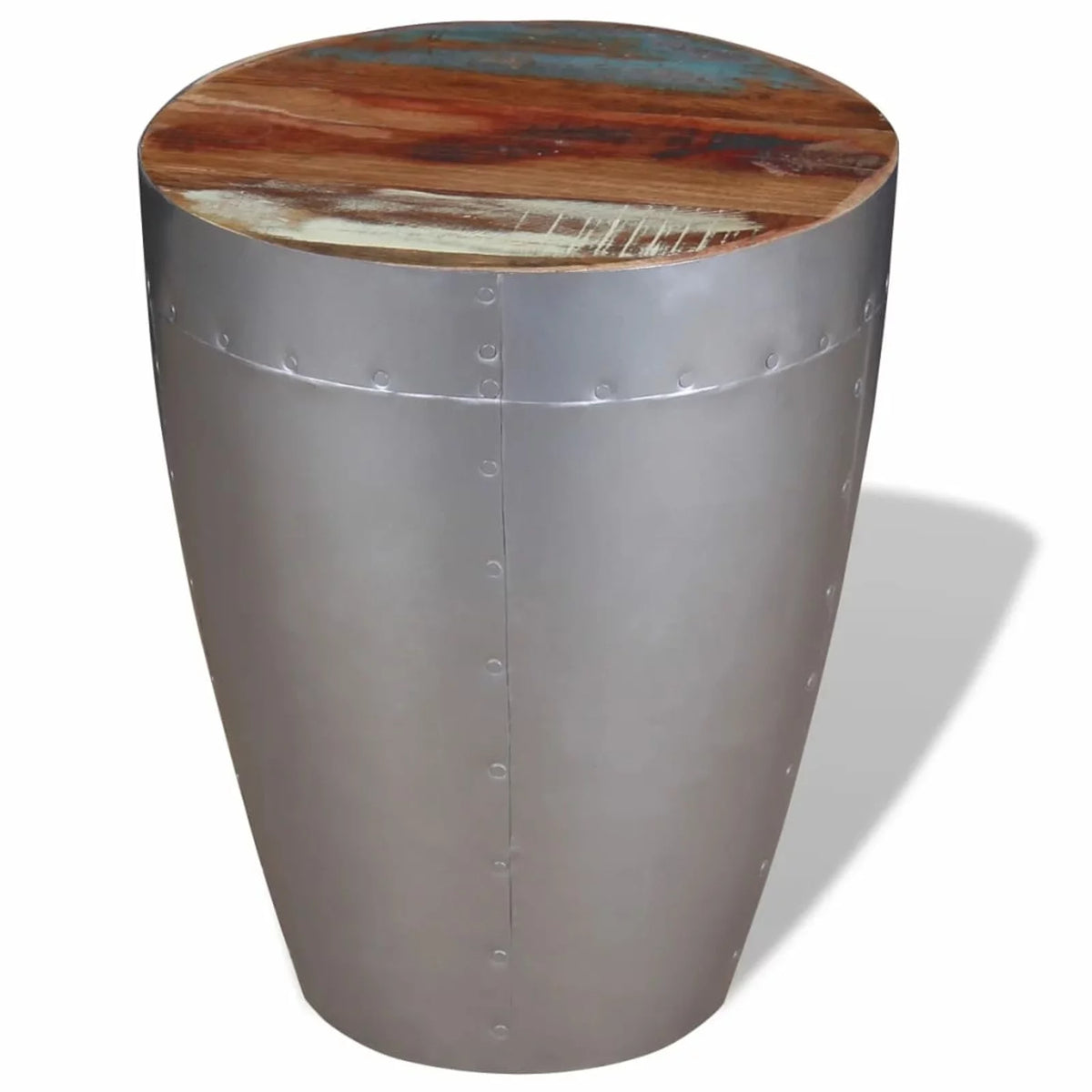 Aviator Stool Solid Reclaimed Wood E86157