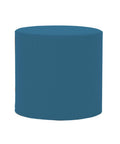 Turquoise Cylinder Ottoman N7164