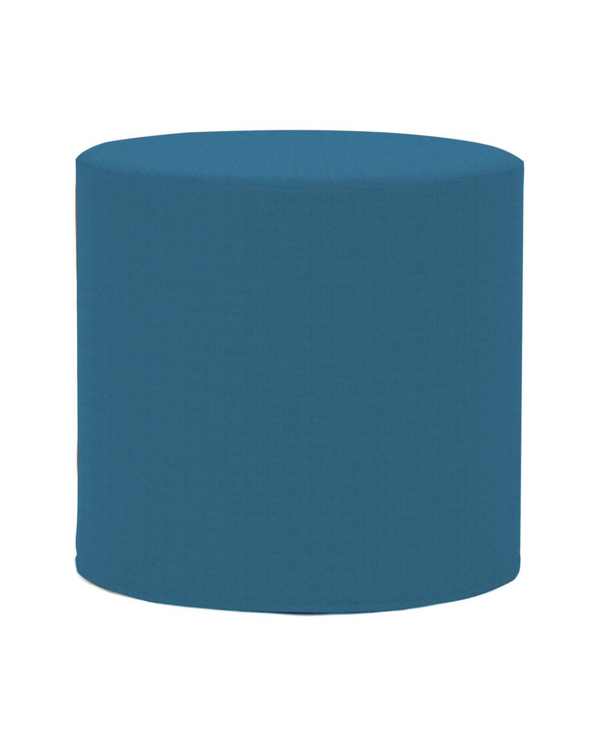 Turquoise Cylinder Ottoman N7164