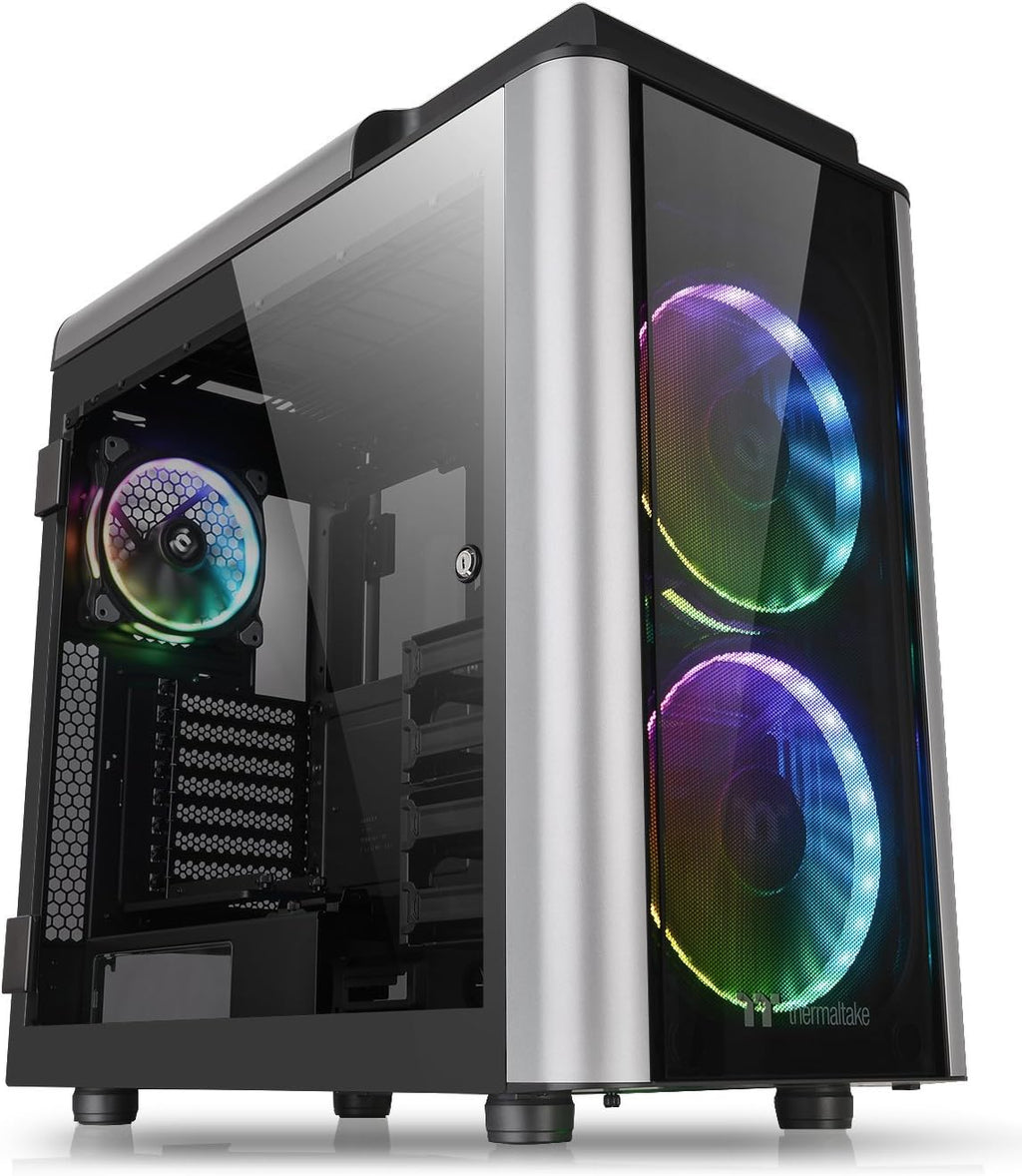 Black ATX Mid Tower Computer Case with 3 120mm ARGB Fans N631