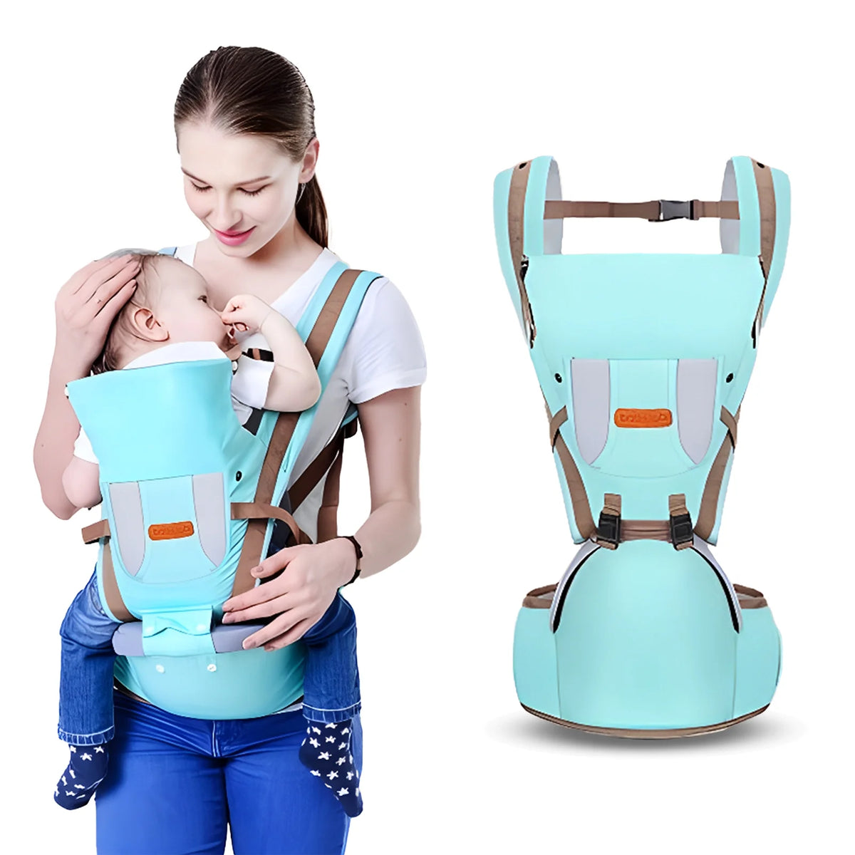 6 in 1 Convertible Baby Carrier with Hip Seat X798424