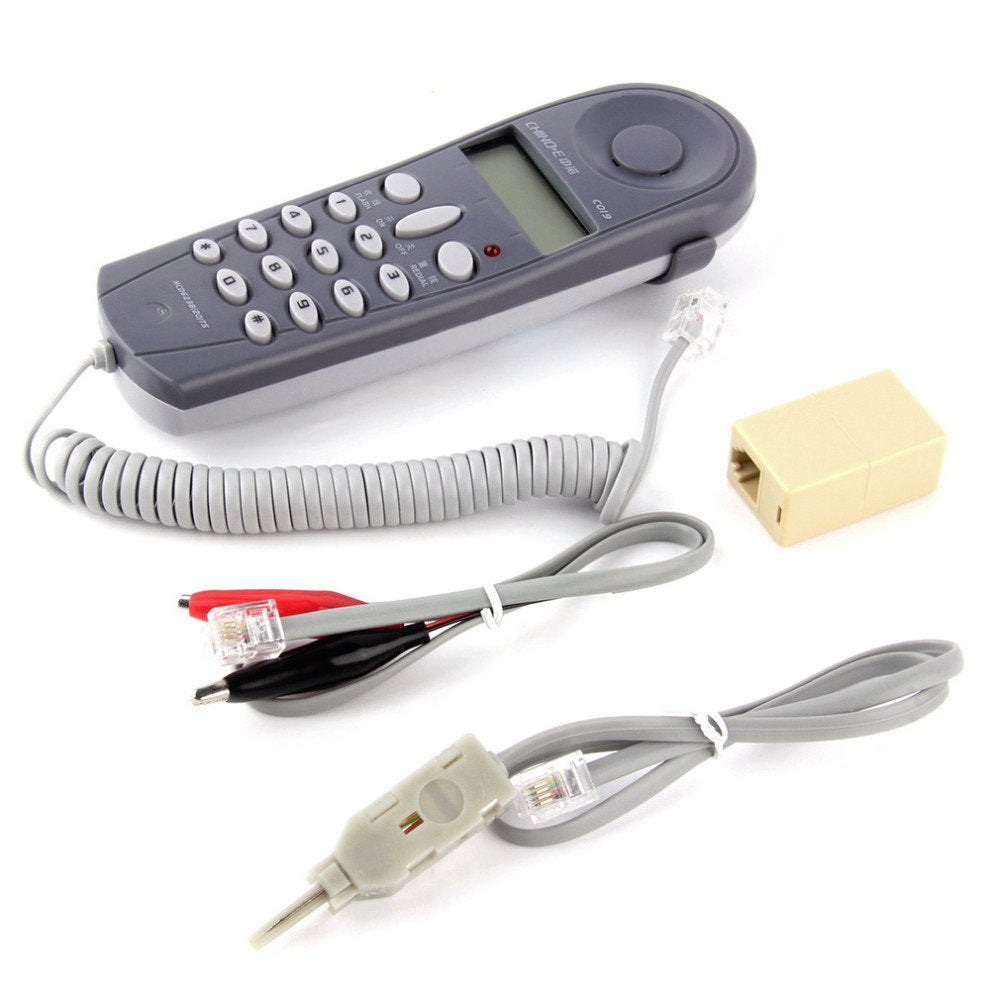 Telephone Line Network Cable Tester Tool Set with Connectors and Joiner W262