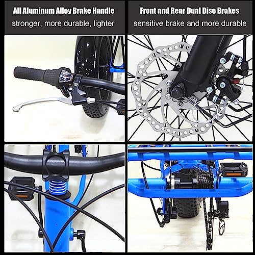24 inch 7 Speed Fat Tire 3 Wheel Adult Tricycle with Large Basket G837