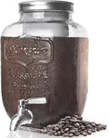 1 Gallon Cold Brew Coffee Maker with Glass Carafe & Stainless Steel Mesh Filter O5319