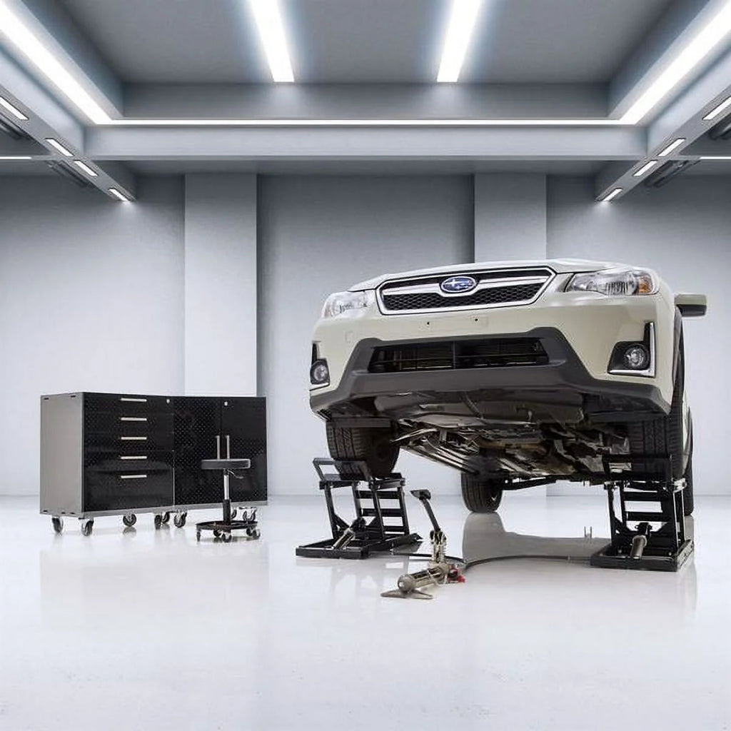 Hydraulic Car Lift with Ramp, 3,000 lb. per pair Capacity E988