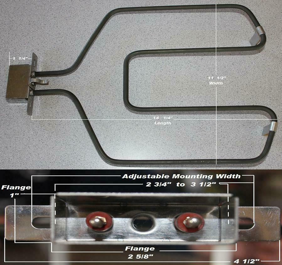 REPLACEMENT HEATING ELEMENT FOR ELECTRIC SMOKER BBQ GRILL I873659