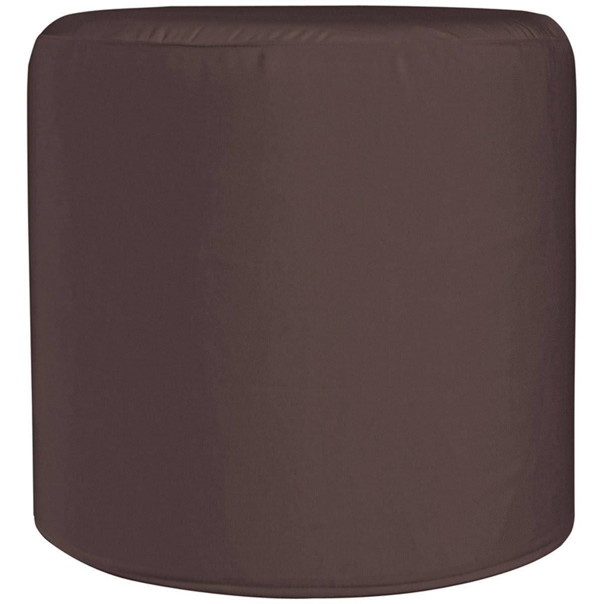 Turquoise Cylinder Ottoman N7164