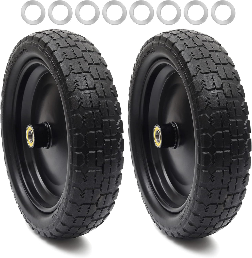 13'' Solid Polyurethane Flat-Free Tire and Wheel Assemblies P332102