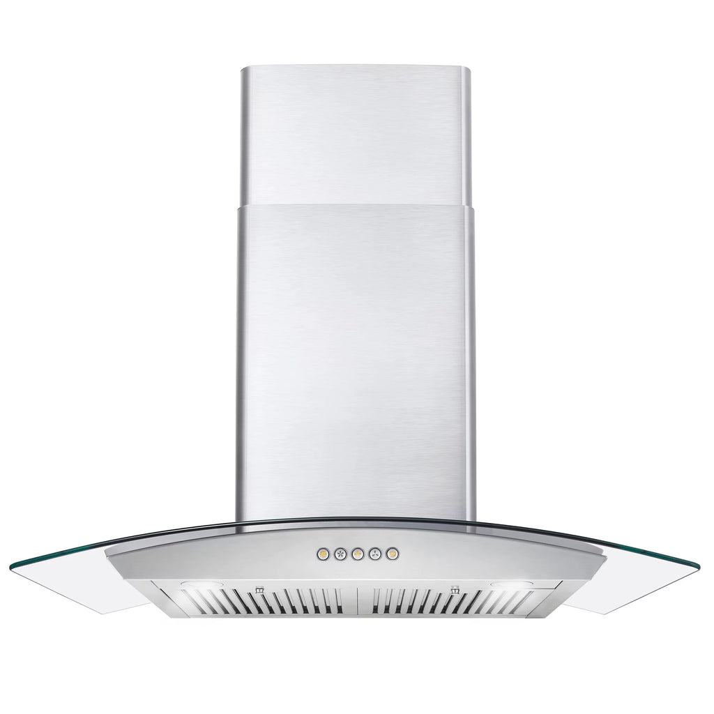2 Piece Kitchen Appliance Bundle with 30" Electric Range and 30" Wall Mount Range Hood C4822