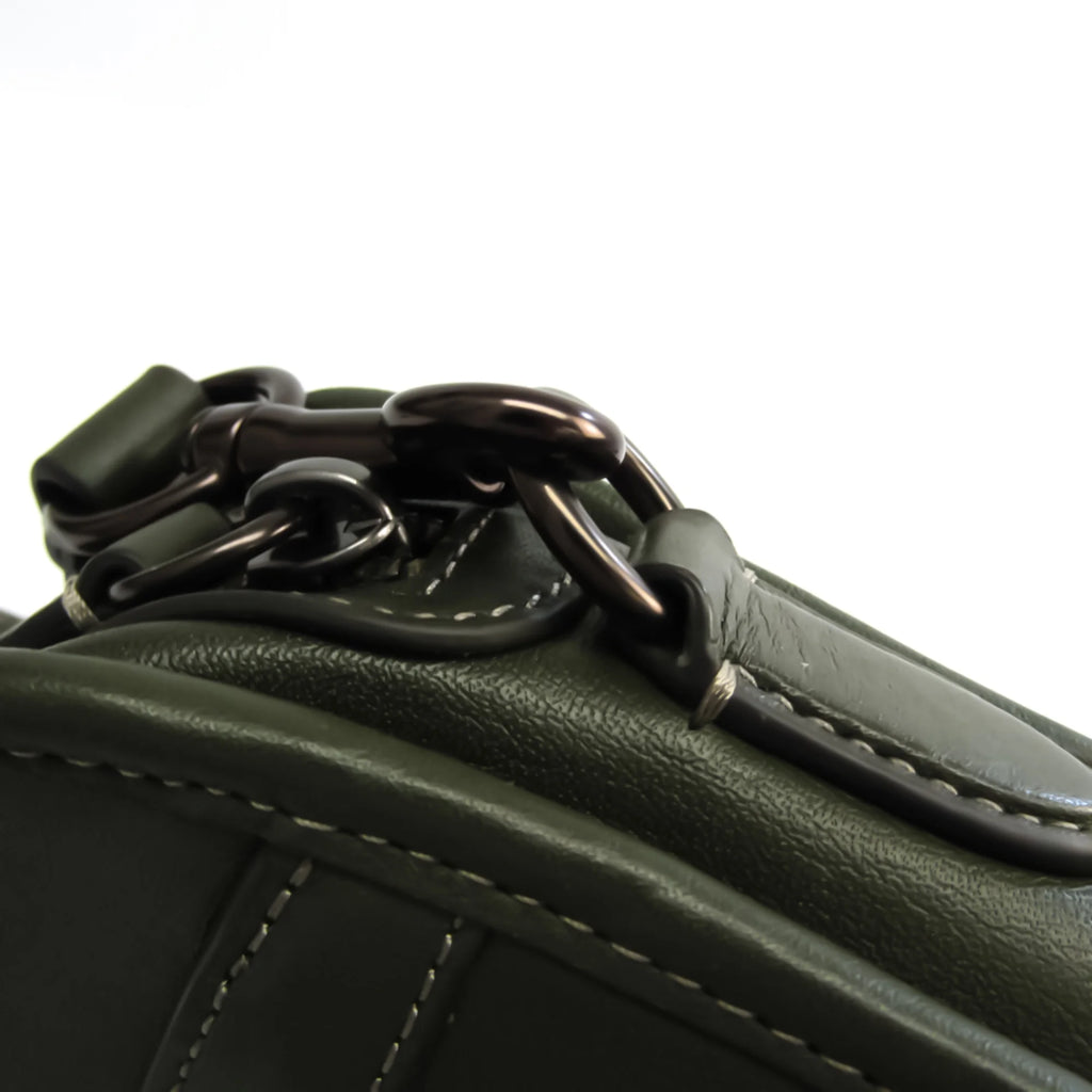 Leather Shoulder Bag Khaki L120167