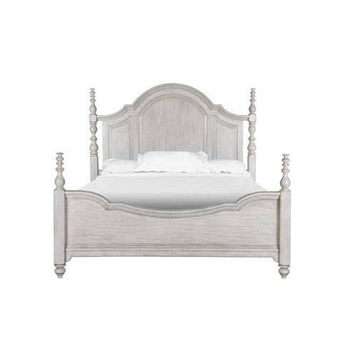 Queen Weathered Grey Poster Bed A7039