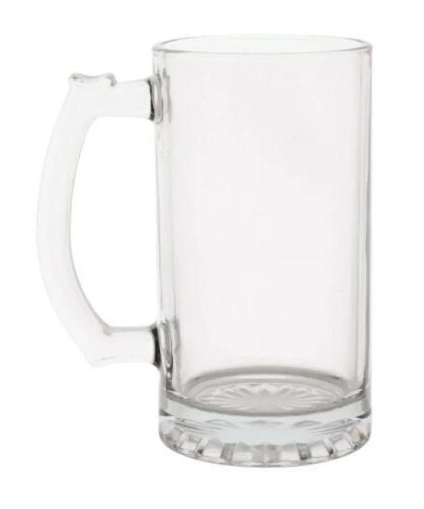 Glass Sports Mugs with Handles 16 oz B41127