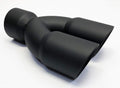 Dual 3.00" Inlet Matte Black Stainless Exhaust Tip Pack of 2 Y3775