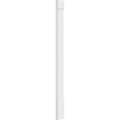 Smooth PVC Pilaster with Capital and Base (Pair) C391