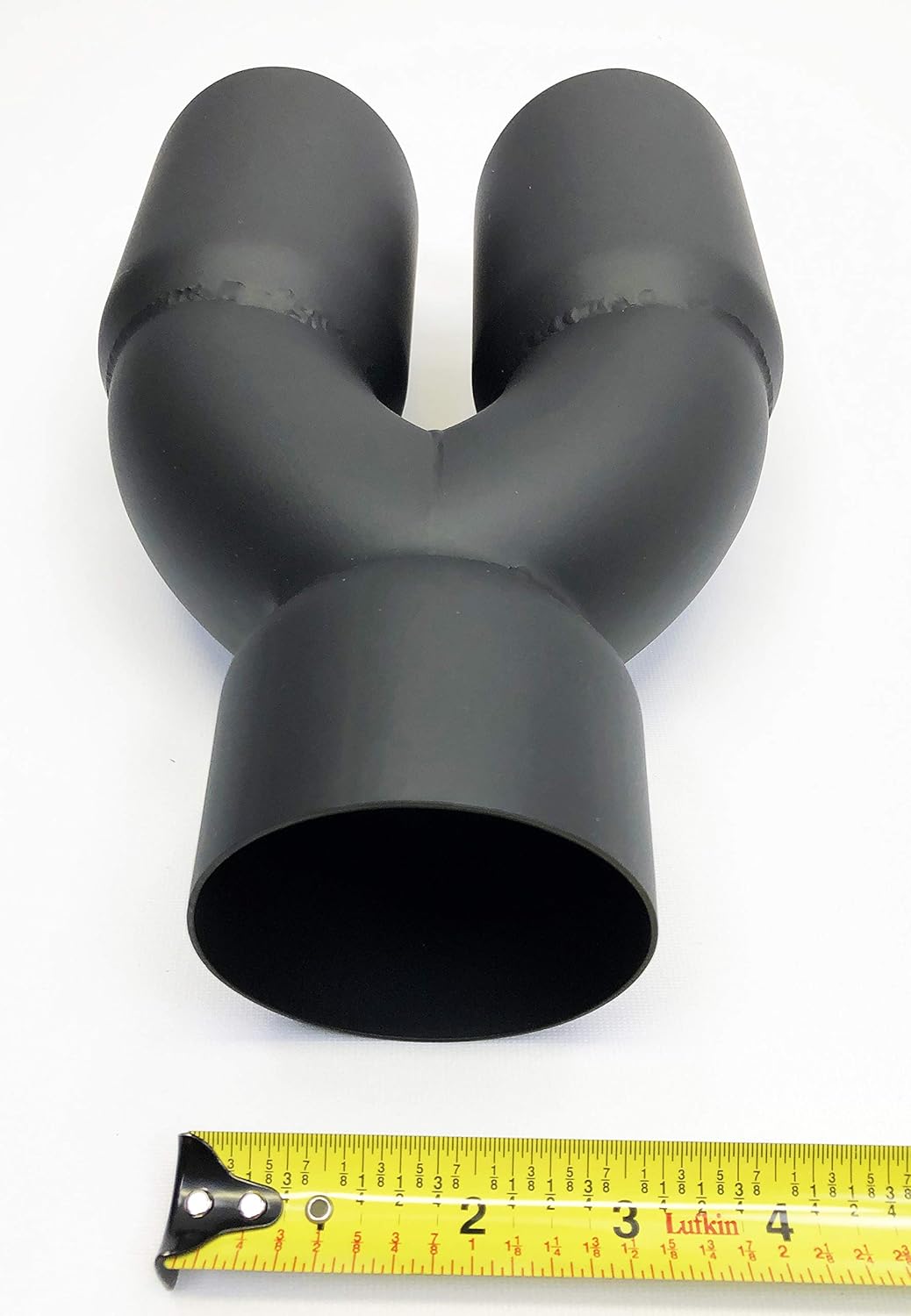 Dual 3.00" Inlet Matte Black Stainless Exhaust Tip Pack of 2 Y3775