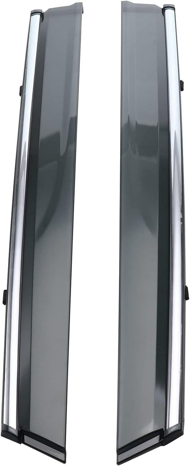 Smoke Window Visor Vent Side Shade Deflectors Sun Rain Guard Door Visor Pack of 2 C206464