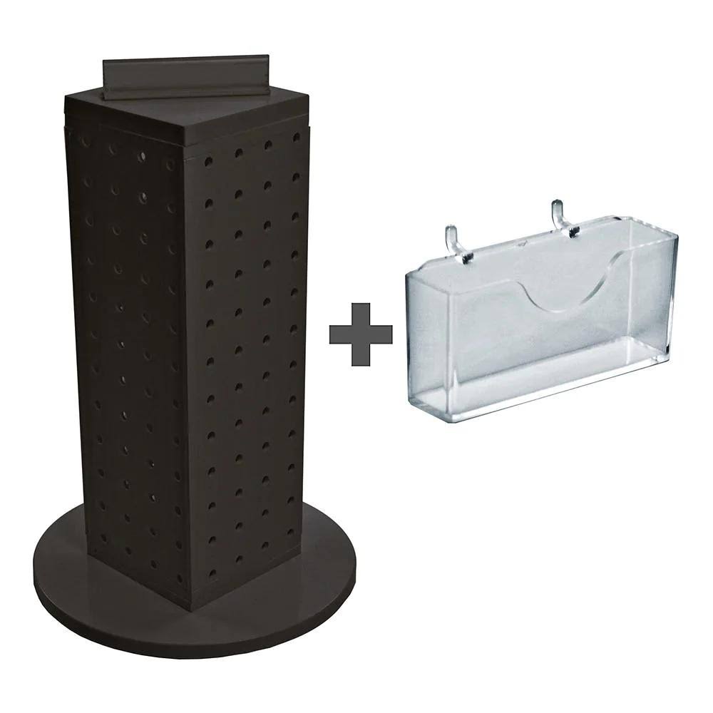 Four-Sided 16 Pocket Revolving Pegboard Y385